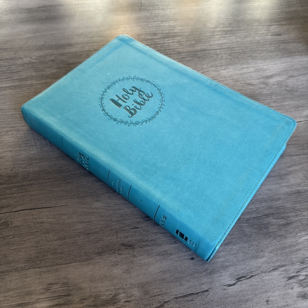 Zondervan Holy Bible Thinline Teal NIV New International Version Large Print